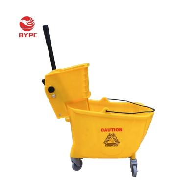 China 32 Liter Viable 8.5 Gallon Wringer Bucket Cart Mop Wringer for sale