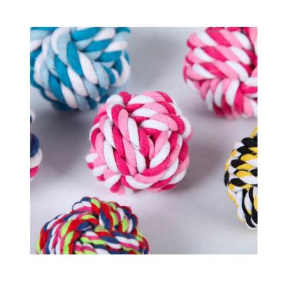 China Factory Direct Selling Cheap Interactive Pet Knot Ball Chew Toy for sale