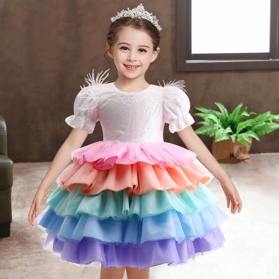 China wholesale colorful children's ballet dress Princess Ball Gown Dress Anti-Wrinkle Girls Anti-Wrinkle Girls Ball Gowns Sequined Ball Gowns for sale