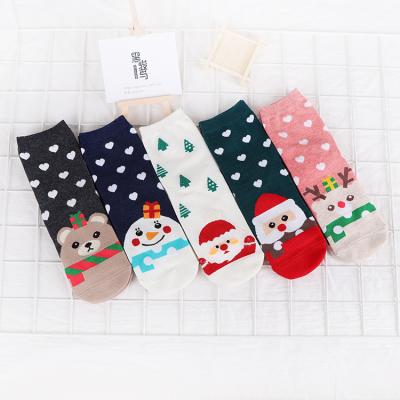 China Breathable Wholesale Women Socks Christmas Girl Red Tube Sock for sale