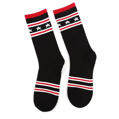 China Sporty Stripes Three Sizes Ladies Stocking Cotton Socks for sale