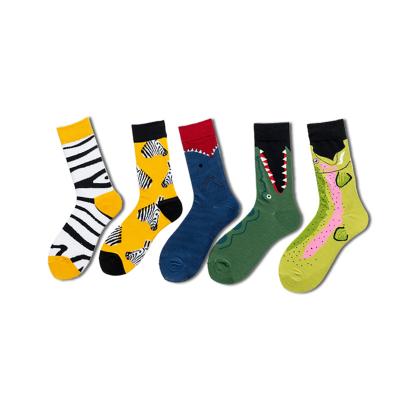 China Four seasons sporty cotton alliqator pattern socks for sale