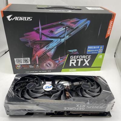 China Workstation Gigabyte AORUS Master RTX 3080 Top 10GB Grade GPU Card for sale