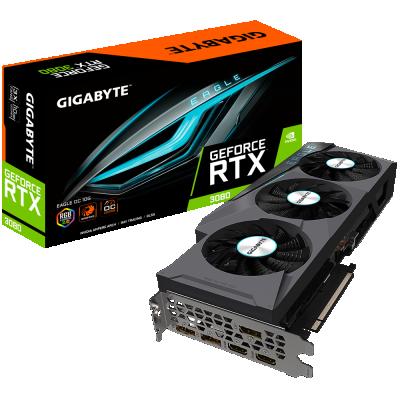 China 10GB Gigabyte EAGLE OC RTX 3080 Graphics Card Non LHR GPU RTX 3080 Workstation for sale