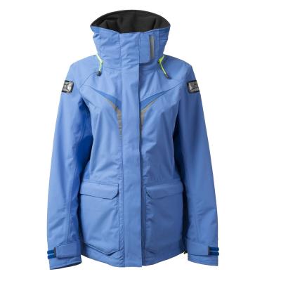 China Breathable Hiking Jackets For Women Blue Color Jacket Waterproof Breathable Rainwear Red Adjustable Hooded Sailing Disgusting Gear for sale