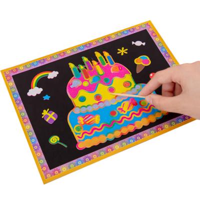 China Europe Scratch Drawing Paper Manual Diy Colorful Graffiti Drawing Paper for sale