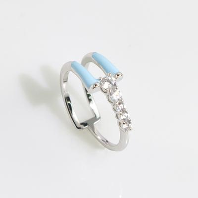 China New CLASSIC Custom Jewelry Rings Wedding Party Gift Silver Rings Exquisite Custom Color Fine Jewelry Rings Women for sale