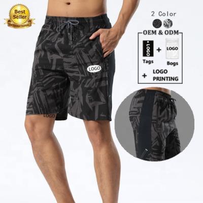 China Breathable Camouflage Workout Gym Fitness Wear Shorts Men Activewear Sweat Shorts With Zipper Pockets for sale