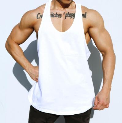 China Low MOQ Logo Cool Loose Gym Vest Antibacterial Custom Apparel And Fail Top Fitness for sale