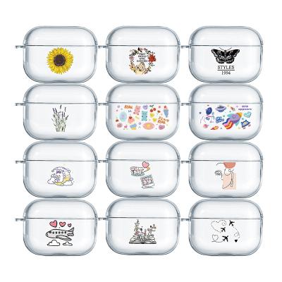 China Custom Clear Soft Shockproof Flower Case Cover For AirPods 3 for sale