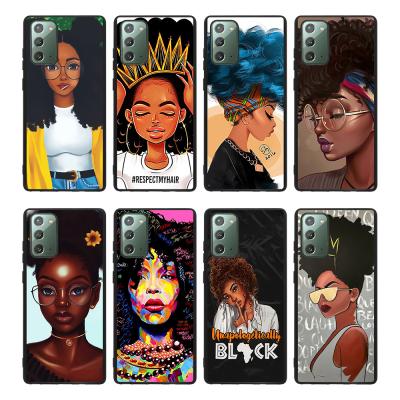 China Black Shockproof Women Girls Cartoon Soft Phone Case For Samsung Galaxy Note 20 for sale