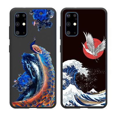 China Eco-friendly Peacock Feather Matte Soft TPU Cell Phone Case Cover For Samsung Galaxy S20 PLUS for sale