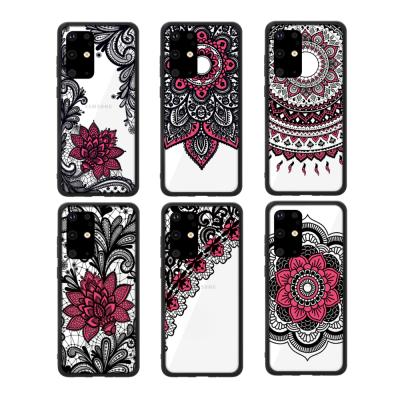 China Shockproof Rose Lace Mandala Flower Cell Phone Case For Samsung Galaxy S20 PLUS for sale