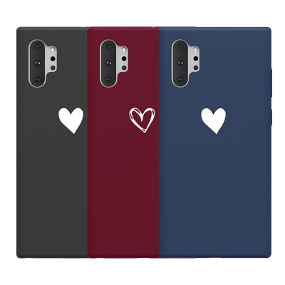 China Small White Heart Eco-friendly TPU Soft Cell Phone Case For Samsung Galaxy NOTE10 PRO for sale