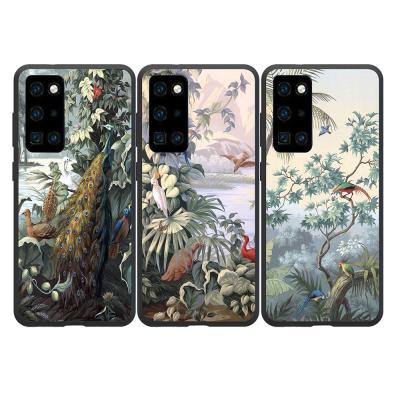 China Eco-friendly Peacock Feather Matte Soft TPU Mobile Phone Case Cover For HUAWEI P40 pro for sale