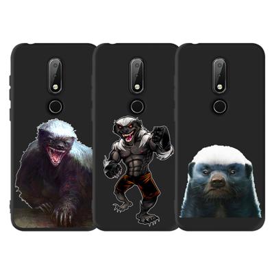 China 100% Eco-friendly Phone Case Honey Badger Cartoons Design Matte Soft TPU Cell Phone Case For Nokia 7.2 6.2 for sale