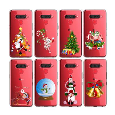 China Christmas Angel Shockproof TPU Clear Soft Cell Phone Case For LG K50 Q70 V40 for sale