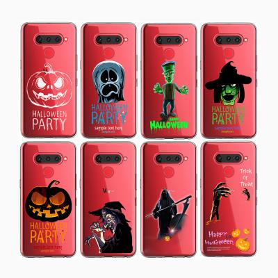 China Shockproof Devil Witch Party Halloween Cell Phone Clear Soft Case For LG Stylo 7 for sale