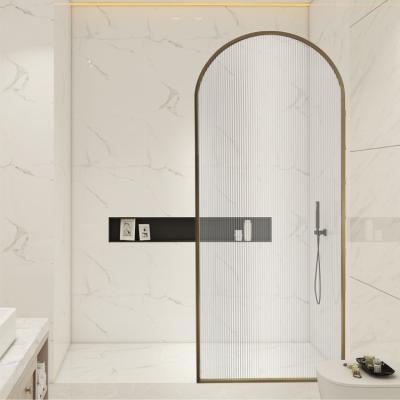 China Modern Bathroom Wet and Dry Bathroom Separation Door Screen Shower Room hsimple Bath Glass Screen for sale