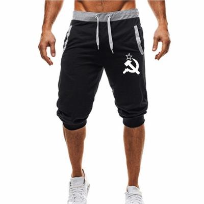 China Moco 2021 Breathable Men's Casual Comfortable Workout Shorts Drawstring Zipper Pockets Elastic Waist Gym Short Pants for sale