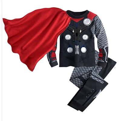 China 2021 Breathable Toddler Winter Sleepwear Tight Fit Pajamas Kids Spider Man Cotton Moco Boys Pajamas Sets 100 Long for sale