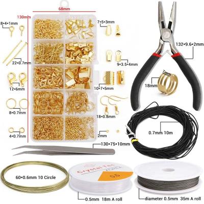 China Hot Selling Environmental Friendly Metal Alloy Accessories Set DIY Kits Jewelry Earring Kits For Jewelry Dropshipping for sale