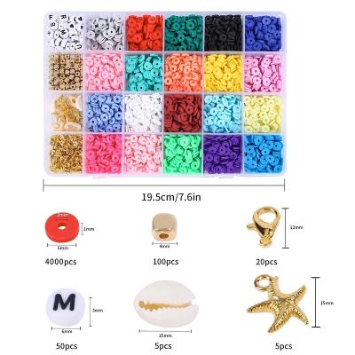 China Jewelry Preparing For 2022 New Style Polymer Clay Spacer Beads Pendant Jump Ring DIY Craft Kit Jewelry Making Bracelets Necklace Earring for sale