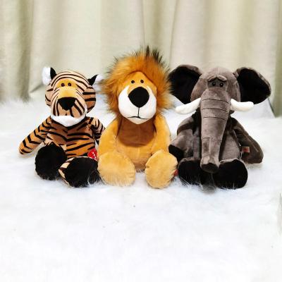 China Amazon Forest Doll Lion Elephant Tiger Monkey Deer Plush Toy Kids Durable Hot-Selling Animal Animal Rag Doll for sale