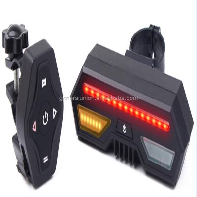 China HOT Selling Streamline Light Safety Wireless Remote Control Spin Mount Alarm Seeing Bicycle Accessories Bicycle Light for sale