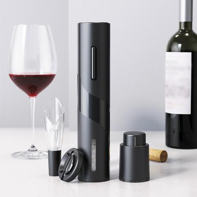 China 2022 Amazon Hot Selling Electric Wine Bottle Opener Electric Combo Set to Meet the Needs of Wine Opening Pouring and Preserving for sale