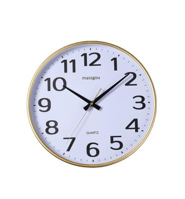 China Newest Design High Quality Modern Minimalist 24 Inch Home Decor Gold Large Wall Clocks For Sale for sale