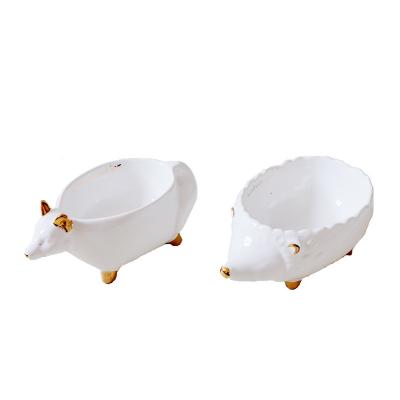 China Contemporary Unique Home Decoration Ceramic Jewelry Rack Ring Holder With Animals Interior Ceramic Home Decor for sale