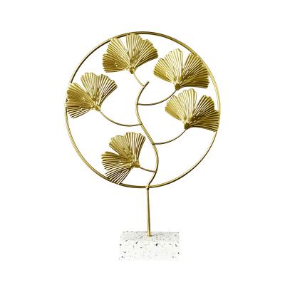 China Contemporary Modern Home Decoration Bedroom Ornament Gold Ornaments Kids Room Desk Accessories for sale