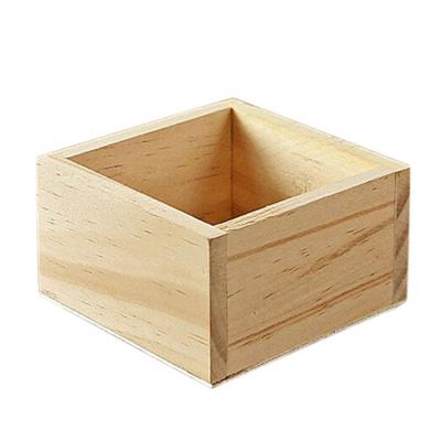 China Factory Modern Wooden Desktop Storage Nursery Rack Box Small Flower Pots China Wooden Boxes for sale