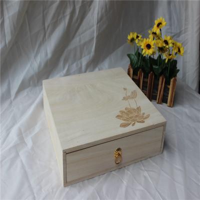 China Wholesale China Art Minds Small Wooden Boxes with Slip Lid Pine Home Decor Paulownia Custom Wooden Crafts for sale