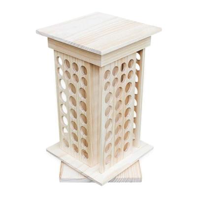 China Sustainable Essential Oil Wooden Box Display Rack 8 Tier for sale