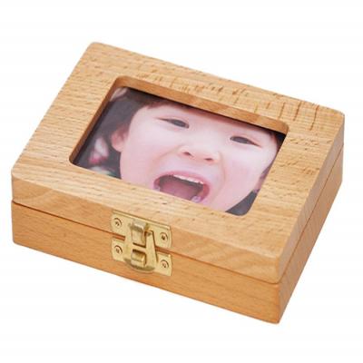 China Great Game Memory and Good Gift for Keepsake Box Milk Tooth Box Wooden Fairy and Tooth Box for sale