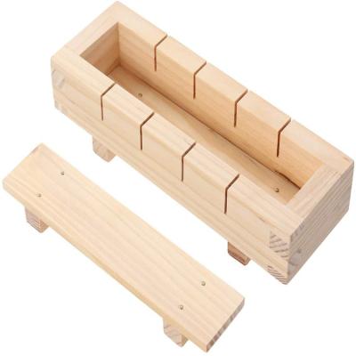 China Recyclable Wooden Rectangular DIY Sushi Press Mold Sushi Making Kit for sale