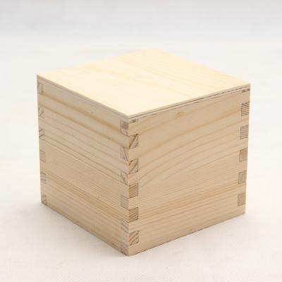 China China Square natural color solid wood desk wooden storage box for sale