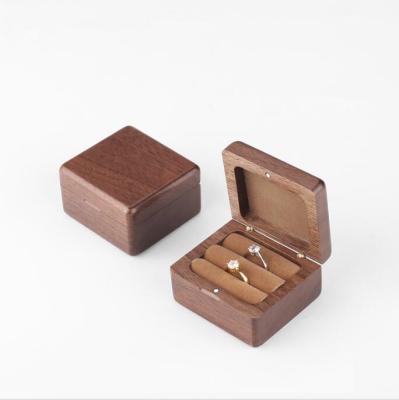 China China wood wedding ring box for 2 rings for sale