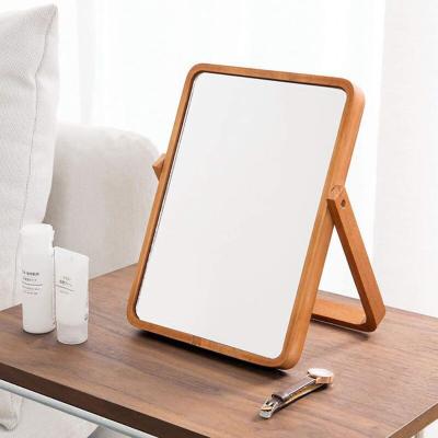 China Europe Wooden Table Vanity Makeup Mirror - Rectangle Wall Mounted Mirrors For Living Room, Bedroom for sale