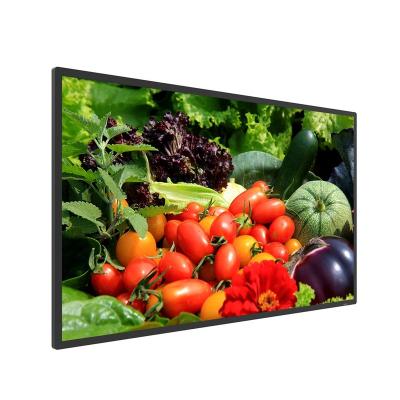 China Indoor YUWO 65 Inch Infrared  Indoor Commercial DisplayUltra Thin Retail Wall-mounted Digital Vertical Advertising Machine for sale