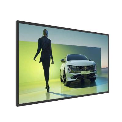 China Indoor YUWO 75 Inch Ultra Thin Retail Wall-mounted Digital Vertical Advertising Machine Indoor Commercial Display for sale