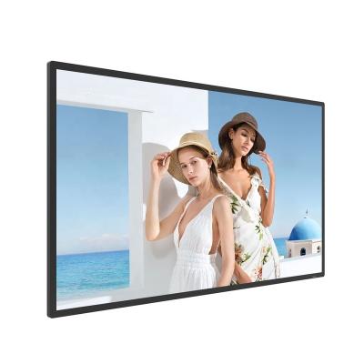 China Indoor YUWO Multi Sizes Indoor Infrared LCD Wall Mounted Digital Signage 350LUM HD Advertising Display Screen for sale