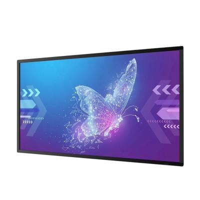 China Indoor Multi Sizes Indoor LCD HD Wall Mounted Thin Advertising Display Screen YUWO 350LUM 500LUM Digital Signage for sale