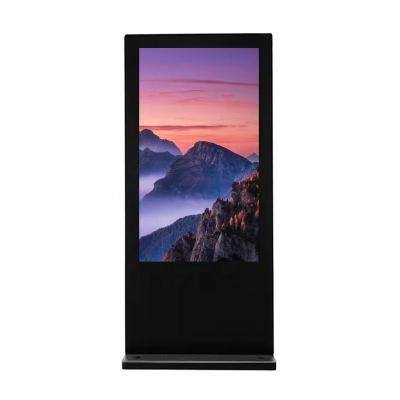 China Outdoor YUWO 65 Inch  Outdoor Advertising Commercial HD Kiosk Standing Digital Signage HD Highlight for sale