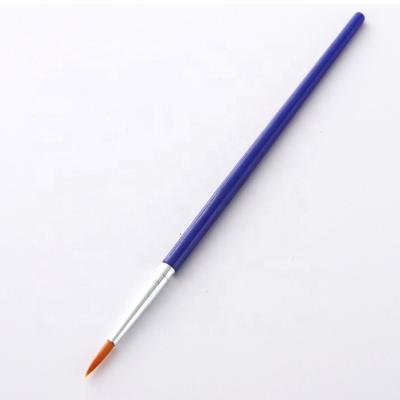 China Paintbrush Handle Artist Brush Blue Nylon and Wooden Paintbrush for Detailing for sale