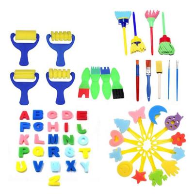 China Can Sell Single Or In Set Foam Brush Kids Art Sponge Brush Professional Cleaning Brush for sale