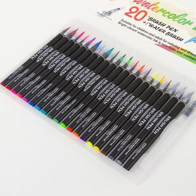 China Low moq made in china watercolor ink pen watercolor brush pens set for kids and adults for sale