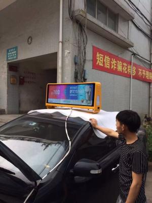 China Autoanzeigenfahne P5 führten drahtlose Taxi LED-Anzeige/Taxispitze Anzeige zu verkaufen